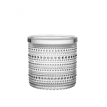 Kastehelmi Jar 116 x 114 mm Clear - Iittala - Oiva Toikka - Glassware - Furniture by Designcollectors