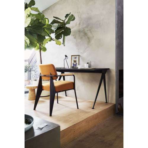Compas Direction Desk - American walnut - Deep black - Vitra - Jean Prouvé - Home - Furniture by Designcollectors
