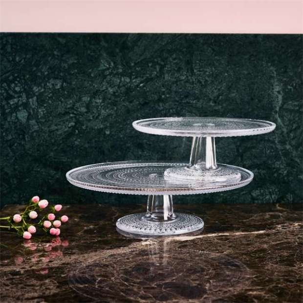 Kastehelmi cake stand 240mm clear - Iittala - Oiva Toikka - Home - Furniture by Designcollectors