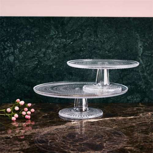 Kastehelmi cake stand 315mm clear - Iittala - Oiva Toikka - Home - Furniture by Designcollectors