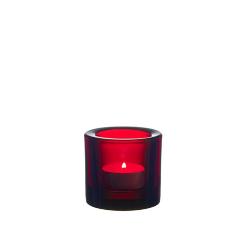 Kivi Tealight candleholder 60mm cranberry - Iittala - Heikki Orvola - Home - Furniture by Designcollectors