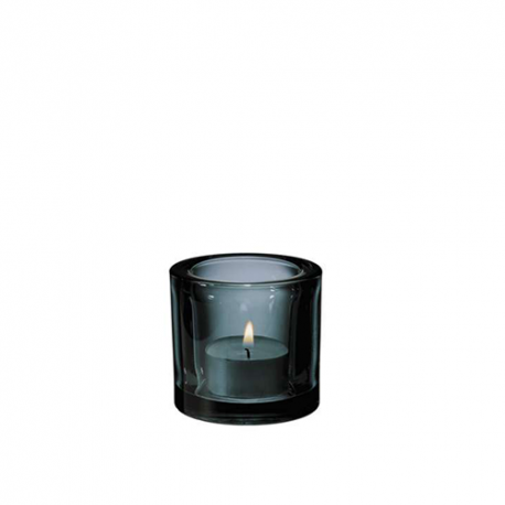 Kivi Tealight candleholder 60mm grey - Iittala - Heikki Orvola - Furniture by Designcollectors