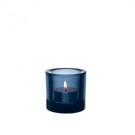 Kivi Tealight candleholder 60mm sea blue - Iittala - Heikki Orvola - Furniture by Designcollectors