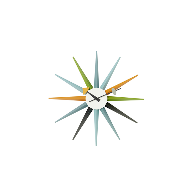 Clock Sunburst Multicolor - Vitra - George Nelson - Accueil - Furniture by Designcollectors