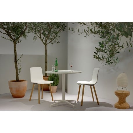 HAL Wood Chair Stoel - White - Vitra - Jasper Morrison - Home - Furniture by Designcollectors