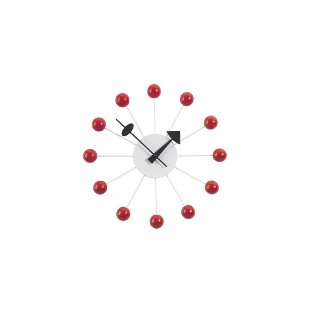 Clock - Ball Clock - Red - Vitra - George Nelson - Home - Furniture by Designcollectors