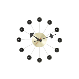 Clock - Ball Clock - Black/Brass