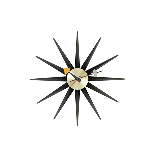 Clock Sunburst: Black Version - Vitra - George Nelson - Accueil - Furniture by Designcollectors