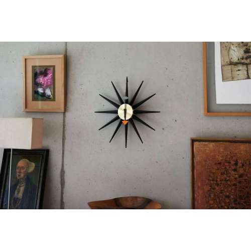 Clock Sunburst: Black Version - Vitra - George Nelson - Home - Furniture by Designcollectors