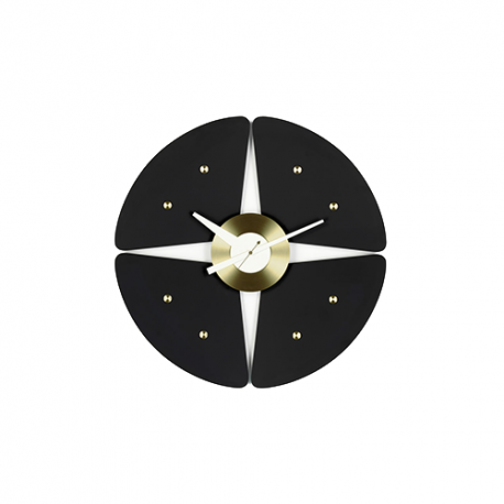 Clock Petal: Black Version - Vitra - George Nelson - Furniture by Designcollectors