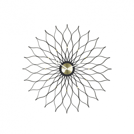 Clock Sunflower: Black Version - Vitra - George Nelson - Furniture by Designcollectors