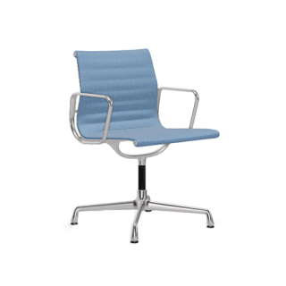 Aluminium Chair EA 104 Chaise - Hopsak blue/ivory
