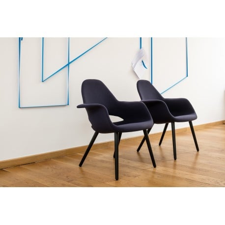 Organic Chair - Hopsak - dark blue/ moorbrown - Vitra - Charles & Ray Eames - Accueil - Furniture by Designcollectors