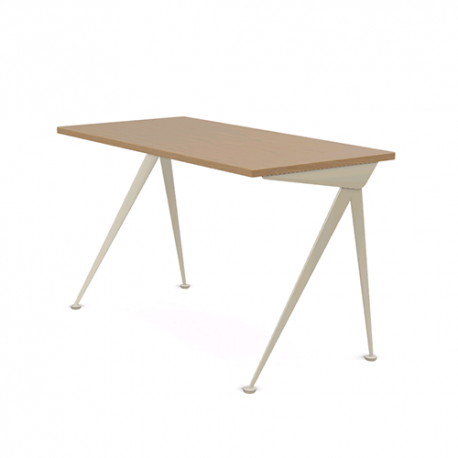 Compas Direction Desk - Natural oak - Ecru - Vitra - Jean Prouvé - Furniture by Designcollectors