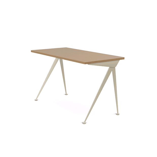 Compas Direction Desk - Natural oak - Ecru - Vitra - Jean Prouvé - Home - Furniture by Designcollectors