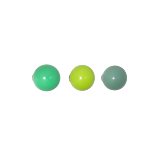Coat Dots, 1 set of 3 green