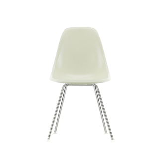 Eames Fiberglass Chairs: DSX Chaise - Eames parchment - Chromed