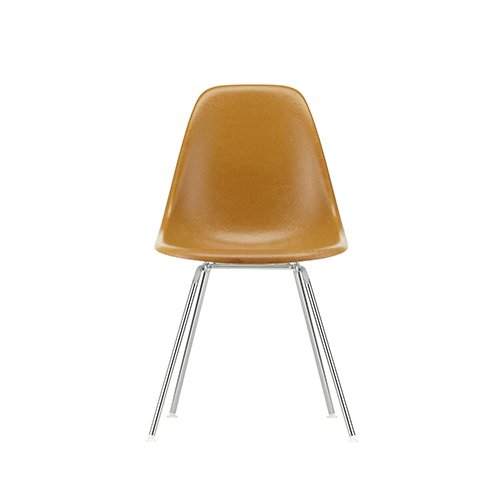 Eames Fiberglass Chairs: DSX Chaise - Eames ochre dark - Vitra - Charles & Ray Eames - Fiberglass - Furniture by Designcollectors
