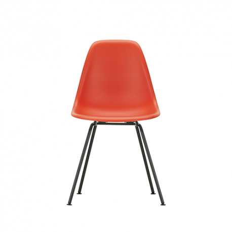 Eames Plastic Chair DSX Stoel zonder bekleding - nieuwe kleuren - Poppy red - Vitra - Charles & Ray Eames - Furniture by Designcollectors