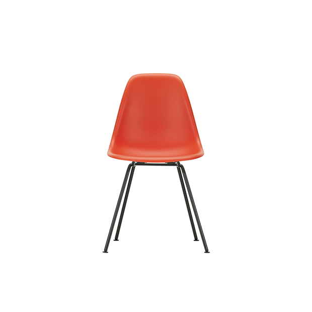 Eames Plastic Chair DSX without upholstery -  Poppy red - Vitra - Charles & Ray Eames - Home - Furniture by Designcollectors