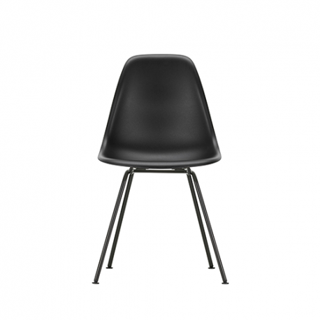 Eames Plastic Chair DSX Stoel zonder bekleding - nieuwe kleuren - Deep black - Vitra - Charles & Ray Eames - Furniture by Designcollectors