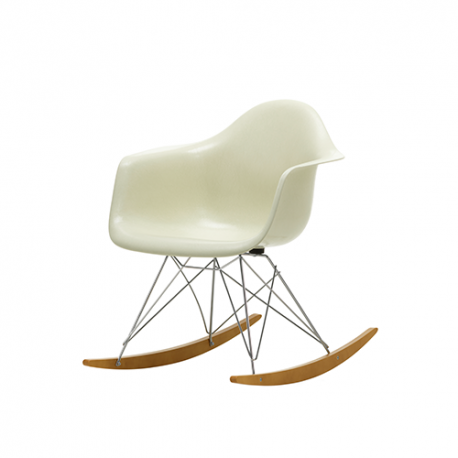 Eames Fiberglass Armchair RAR - Eames parchment - Vitra - Charles & Ray Eames - Furniture by Designcollectors