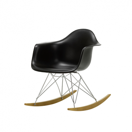 Eames Plastic Armchair RAR: old colours - basic dark - yellow tone rockers - Vitra - Charles & Ray Eames - Home - Furniture by Designcollectors