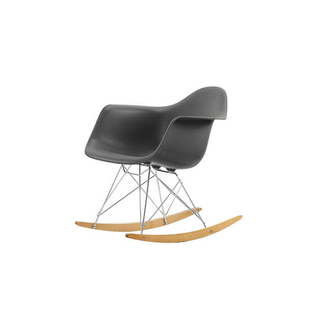 Eames Plastic Armchair RAR: old colours - basalt - yellow tone rockers - Vitra - Charles & Ray Eames - Home - Furniture by Designcollectors