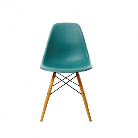 Eames Plastic Chair DSW Stoel zonder bekleding - ocean - end of life - Vitra - Charles & Ray Eames - Home - Furniture by Designcollectors