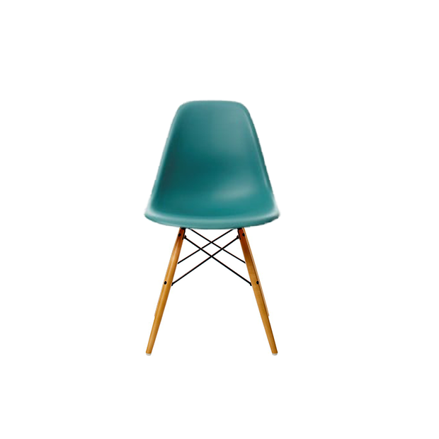 Eames Plastic Chair DSW Stoel zonder bekleding - ocean - end of life - Vitra - Charles & Ray Eames - Home - Furniture by Designcollectors