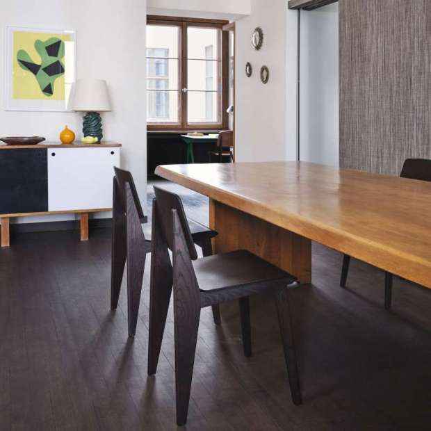 Chaise Tout Bois Chair, Dark oak - Vitra - Jean Prouvé - Home - Furniture by Designcollectors