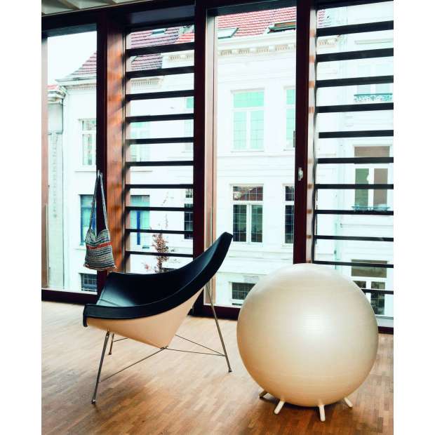 Coconut Chair Stoel - Leather - nero - Vitra - George Nelson - Home - Furniture by Designcollectors