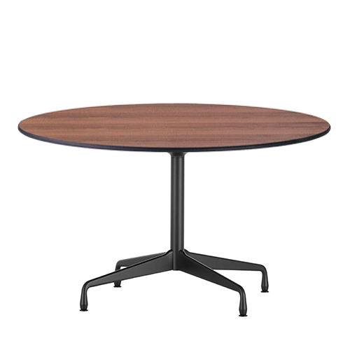 Vitra segmented table dining: round - Solid American Walnut - Vitra - Charles & Ray Eames - Outlet - Furniture by Designcollectors