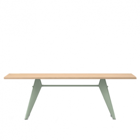 EM Tafel (Hout) - Solid oak - mint powder-coated - Vitra - Jean Prouvé - Furniture by Designcollectors