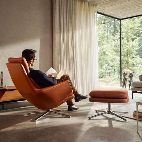 Grand Relax & Ottoman: leather - Vitra - Antonio Citterio - Home - Furniture by Designcollectors