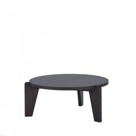 Guéridon Bas - Solid dark oak - Vitra - Jean Prouvé - Tables - Furniture by Designcollectors