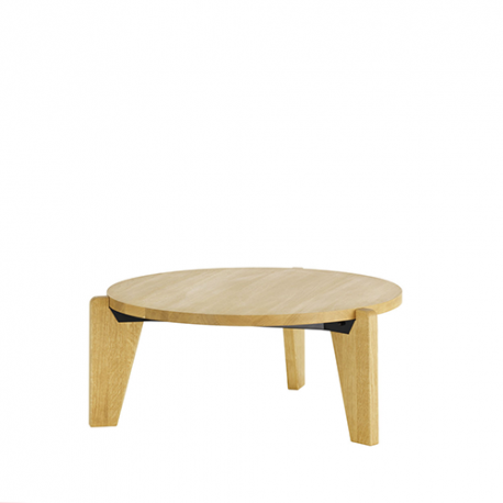 Table Guéridon Bas table - Solid natural oak - Vitra - Jean Prouvé - Tables - Furniture by Designcollectors