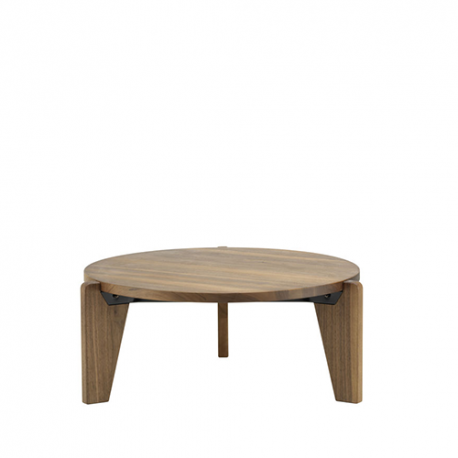 Table Guéridon Bas table - Solid american walnut - Vitra - Jean Prouvé - Furniture by Designcollectors