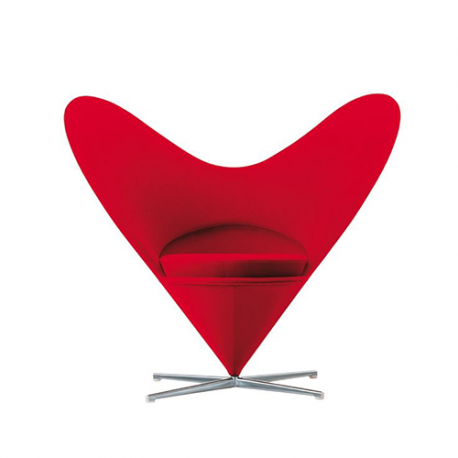 Heart Cone Chaise - Tonus - red - Vitra - Verner Panton - Furniture by Designcollectors
