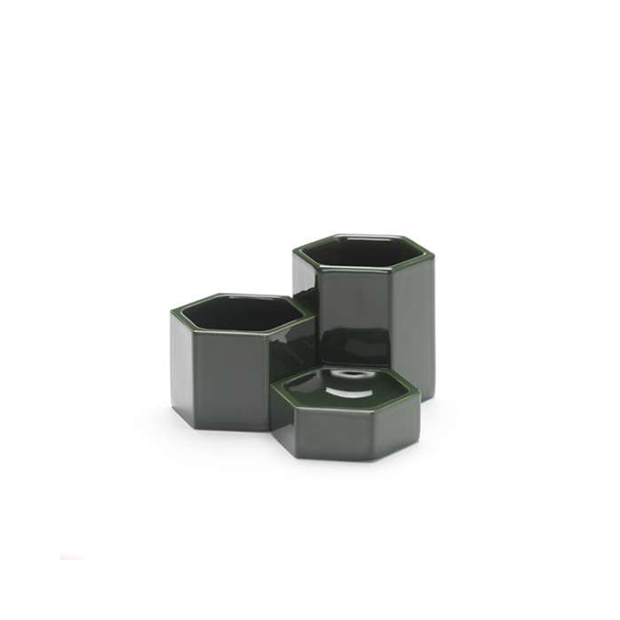 Hexagonal Containers, Dark green - Vitra - Jasper Morrison - Home - Furniture by Designcollectors