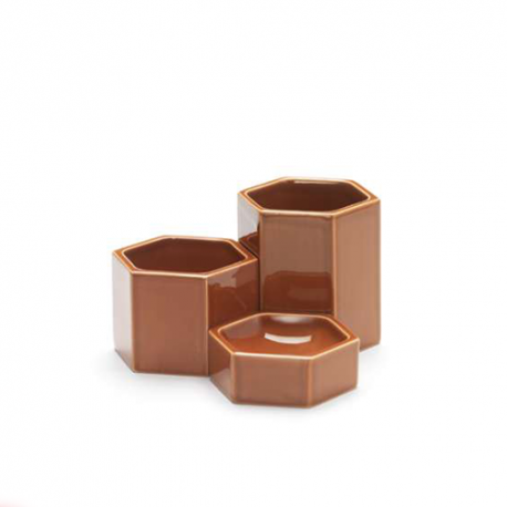Hexagonal Containers, Rusty Orange - Vitra - Jasper Morrison - Furniture by Designcollectors