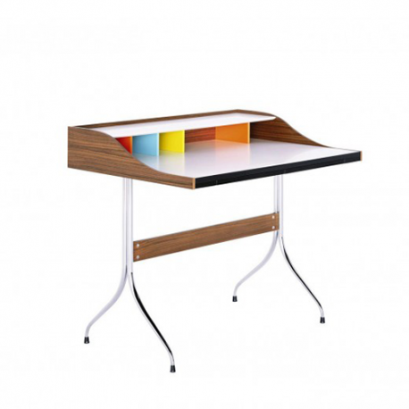Home Desk - Walnut veneer - Vitra - George Nelson - Furniture by Designcollectors