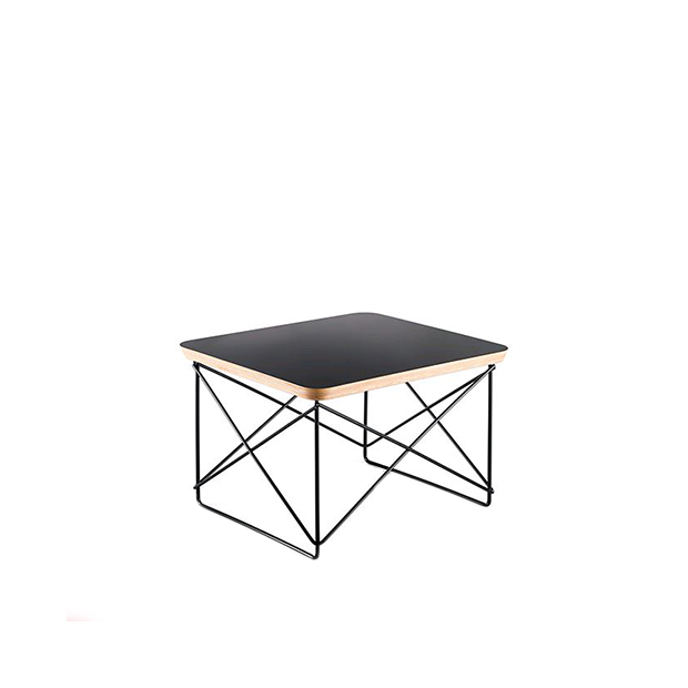 Occasional Table LTR Table d'appoint - HPL black - base basic dark - Vitra - Charles & Ray Eames - Tables - Furniture by Designcollectors