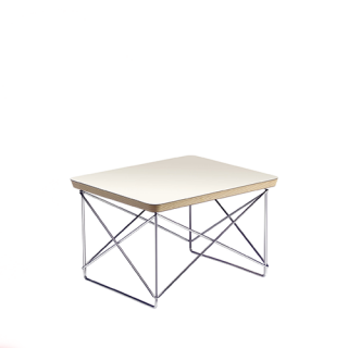 Occasional Table LTR Table d'appoint - HPL white - base chromed