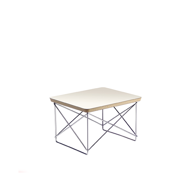 Occasional Table LTR - HPL white - base chromed - Vitra - Charles & Ray Eames - Tables - Furniture by Designcollectors