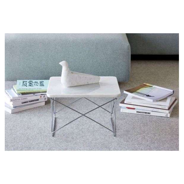 Occasional Table LTR - HPL white - base chromed - Vitra - Charles & Ray Eames - Tables - Furniture by Designcollectors