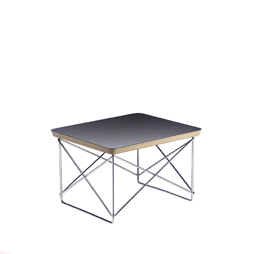 Occasional Table LTR Bijzettafel- HPL black - base chromed - Vitra - Charles & Ray Eames - Tafels - Furniture by Designcollectors