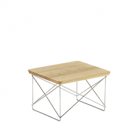 Occasional Table LTR Bijzettafel - natural oak - base chromed - Vitra - Charles & Ray Eames - Tafels - Furniture by Designcollectors