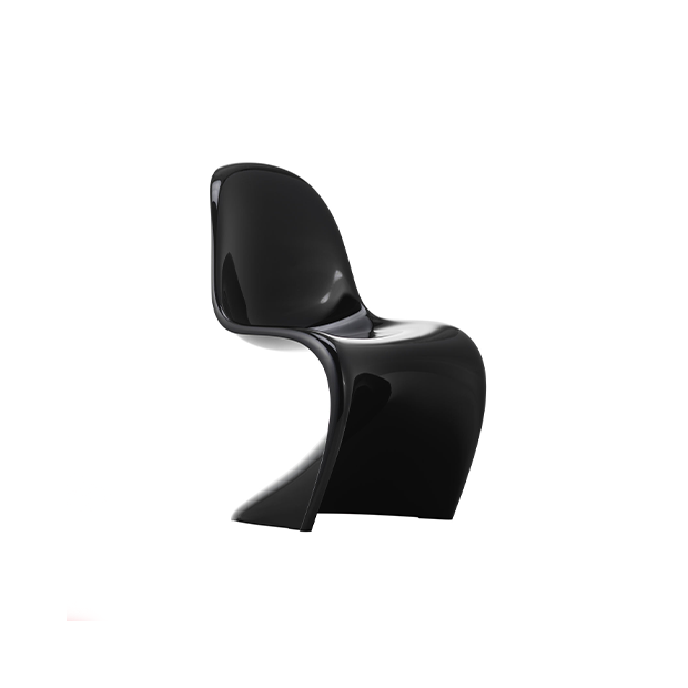 Panton Chair Classic - Black - Vitra - Verner Panton - Accueil - Furniture by Designcollectors