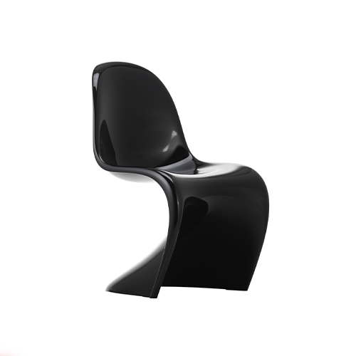 Panton Chair Classic - Black - Vitra - Verner Panton - Accueil - Furniture by Designcollectors